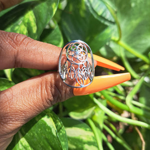 Dream Catcher Adjustable Stainless Steel 3mm Ring