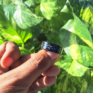 2D Effect Checker Stainless Steel 8mm Ring_Vibe