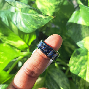 2D Effect Checker Stainless Steel 8mm Ring_Vibe