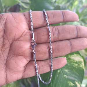 Stainless Steel Necklace_Rope Chain