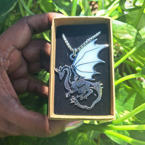 Dragon Glow In Dark (GID) Stainless Steel Necklace