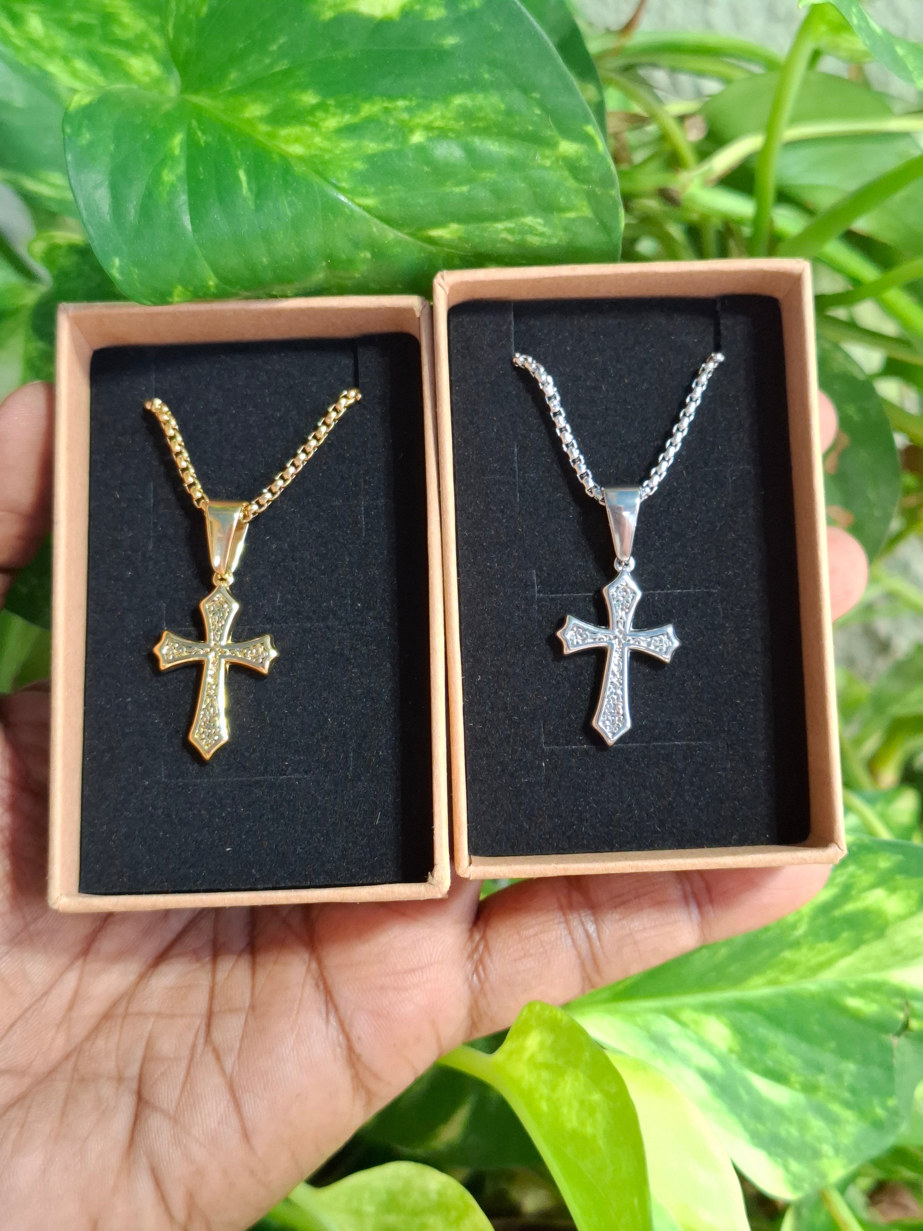 Cross Chic/Pattern Stainless Steel Necklace