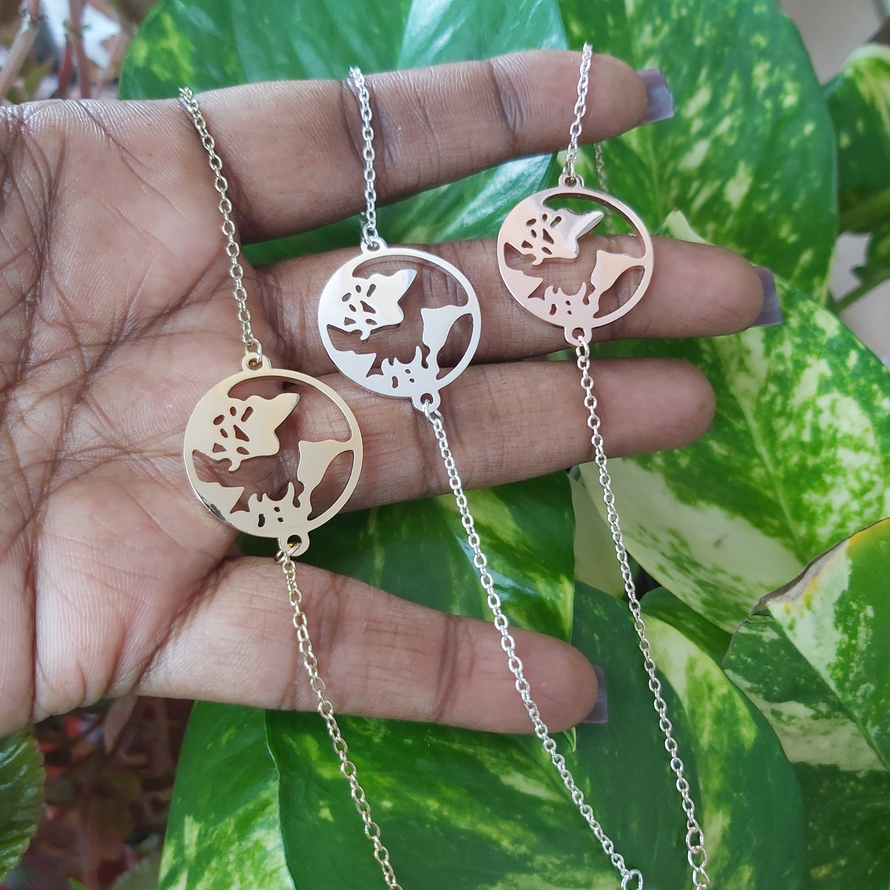 Planet Earth Stainless Steel Bracelets
