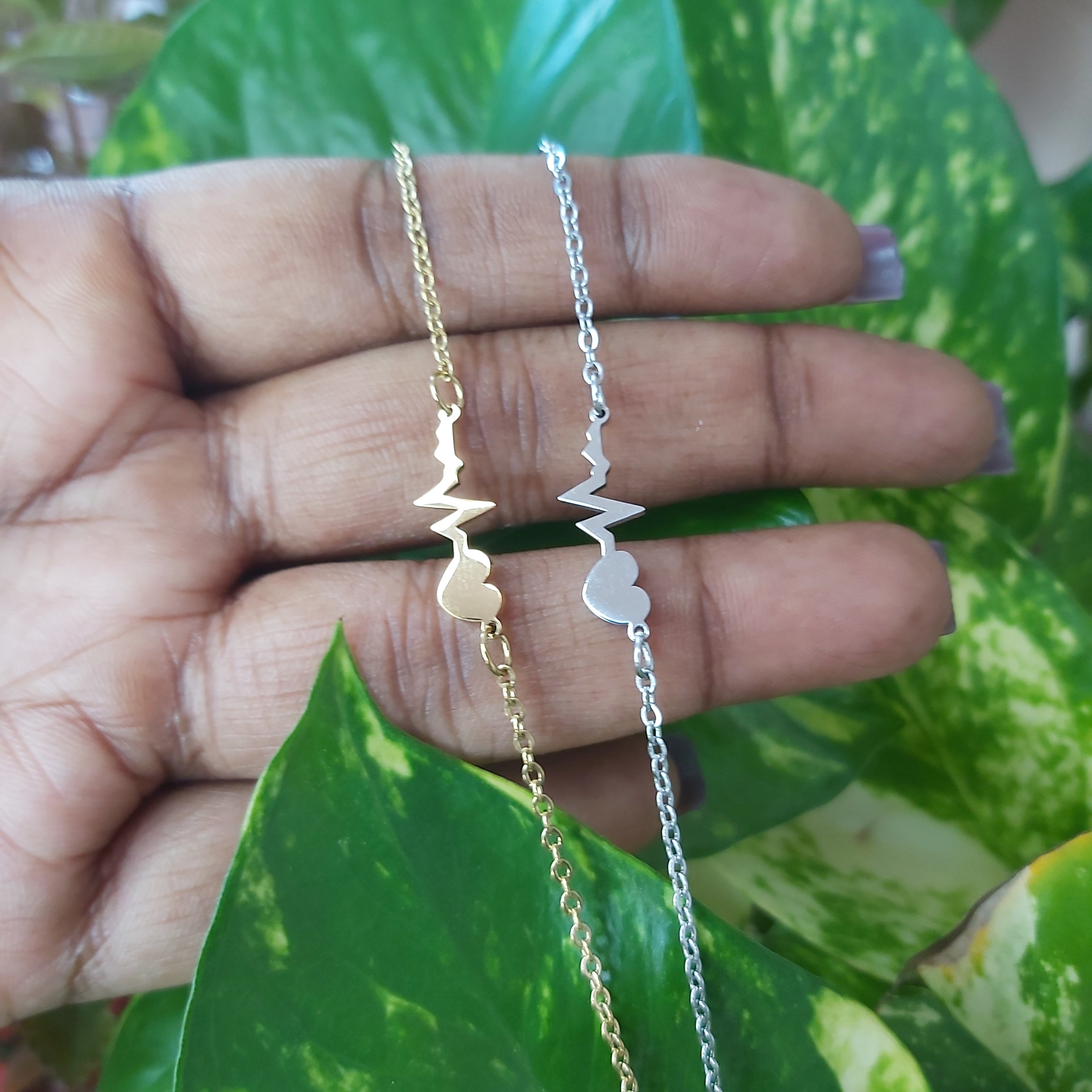 Pulse Heart Stainless Steel Bracelets