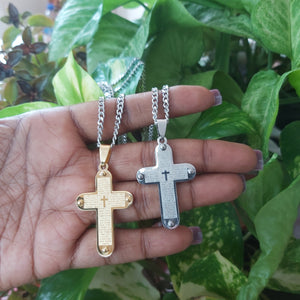 Our Father Prayer Stainless Steel Necklace