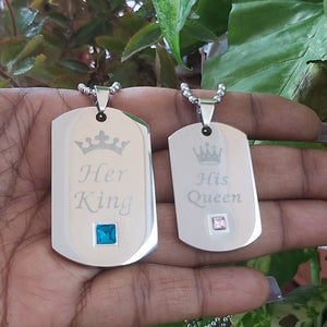 Couples King/Queen Stainless Steel Necklace(s)