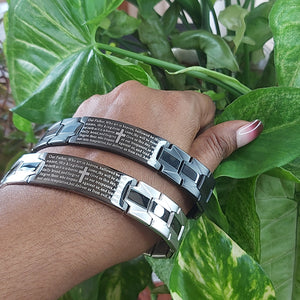 Our Father Prayer Stainless Steel Bracelet