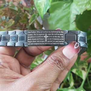 Our Father Prayer Stainless Steel Bracelet