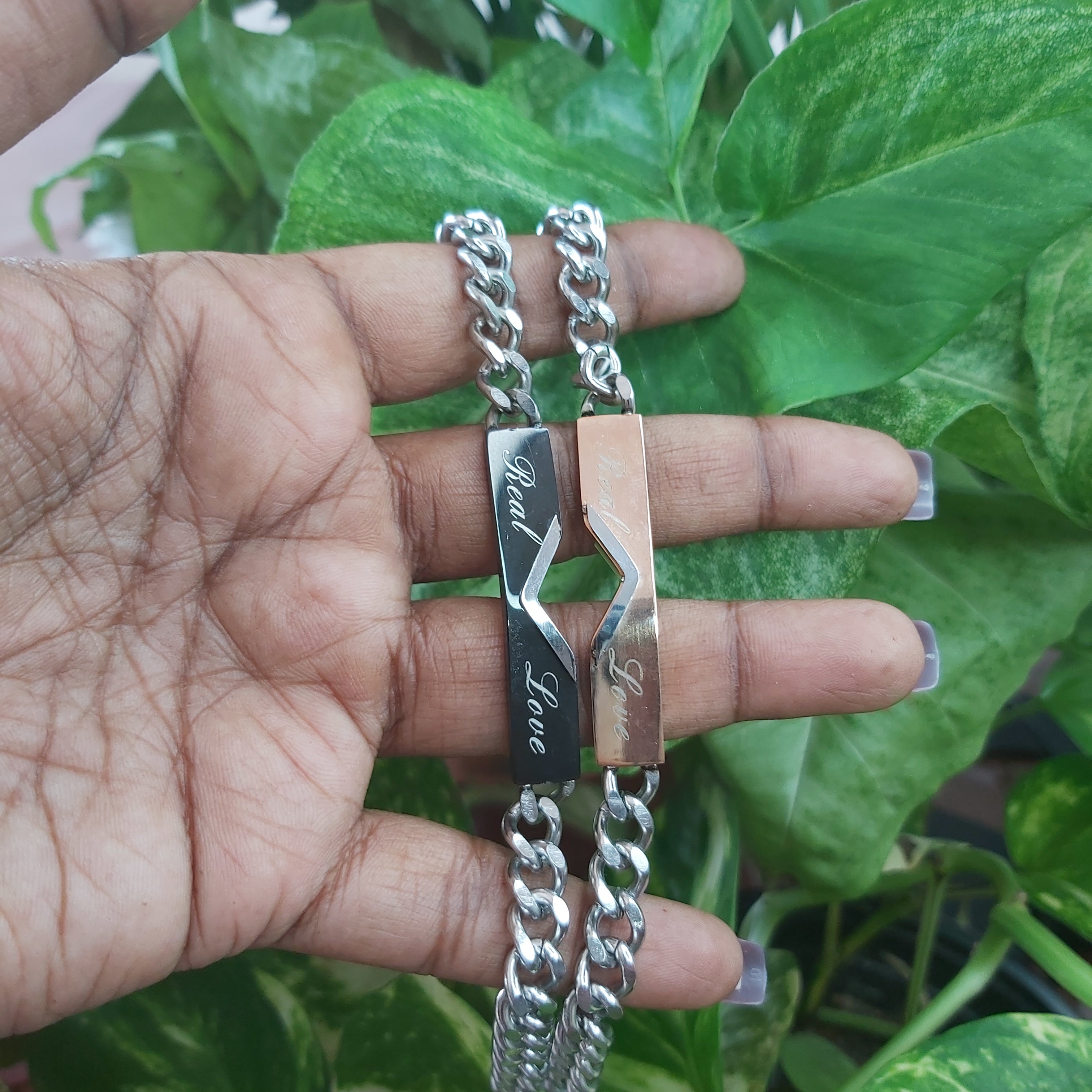 Couples Real Love Stainless Steel Bracelets