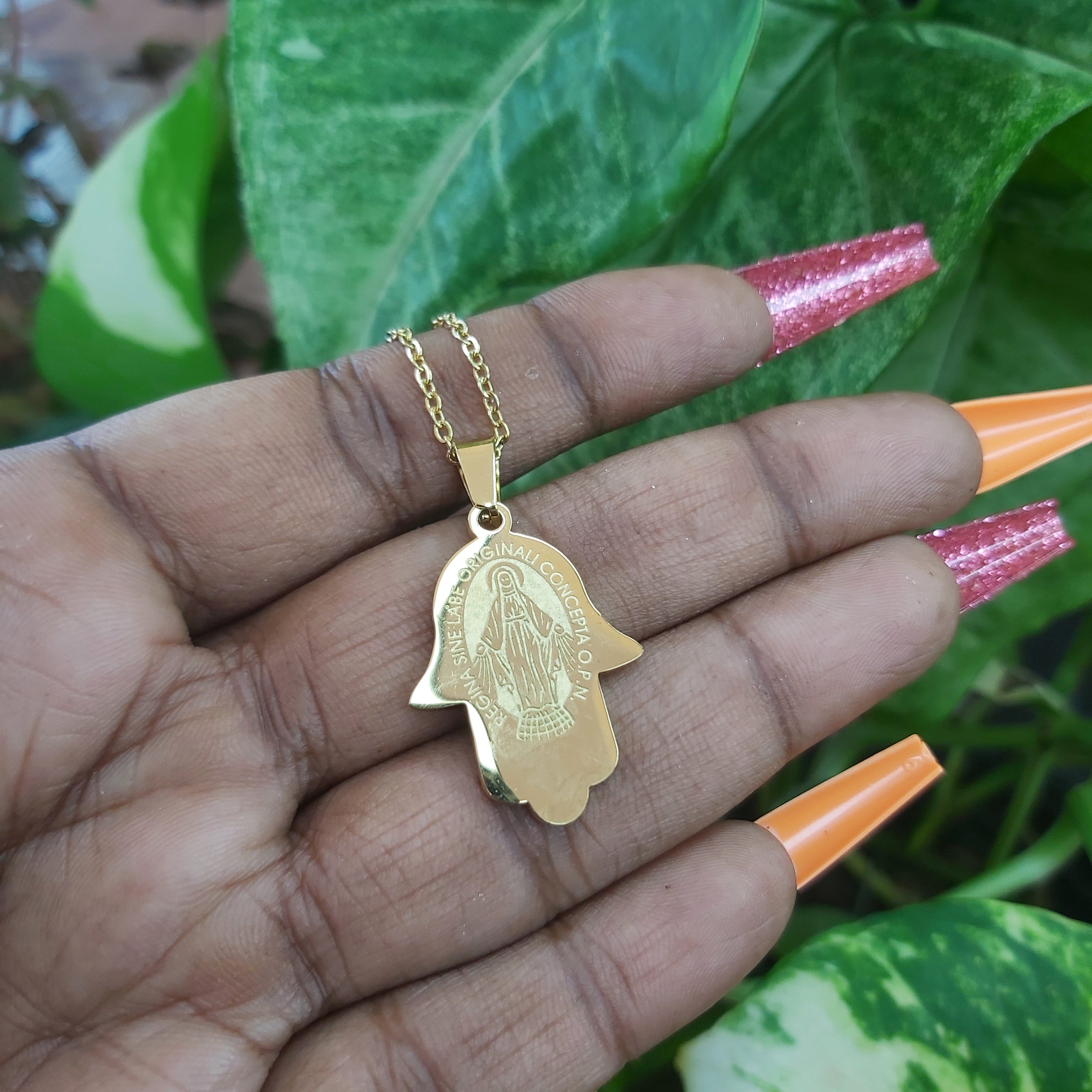 Hamsa Stainless Steel Necklace
