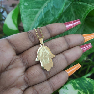 Hamsa Stainless Steel Necklace