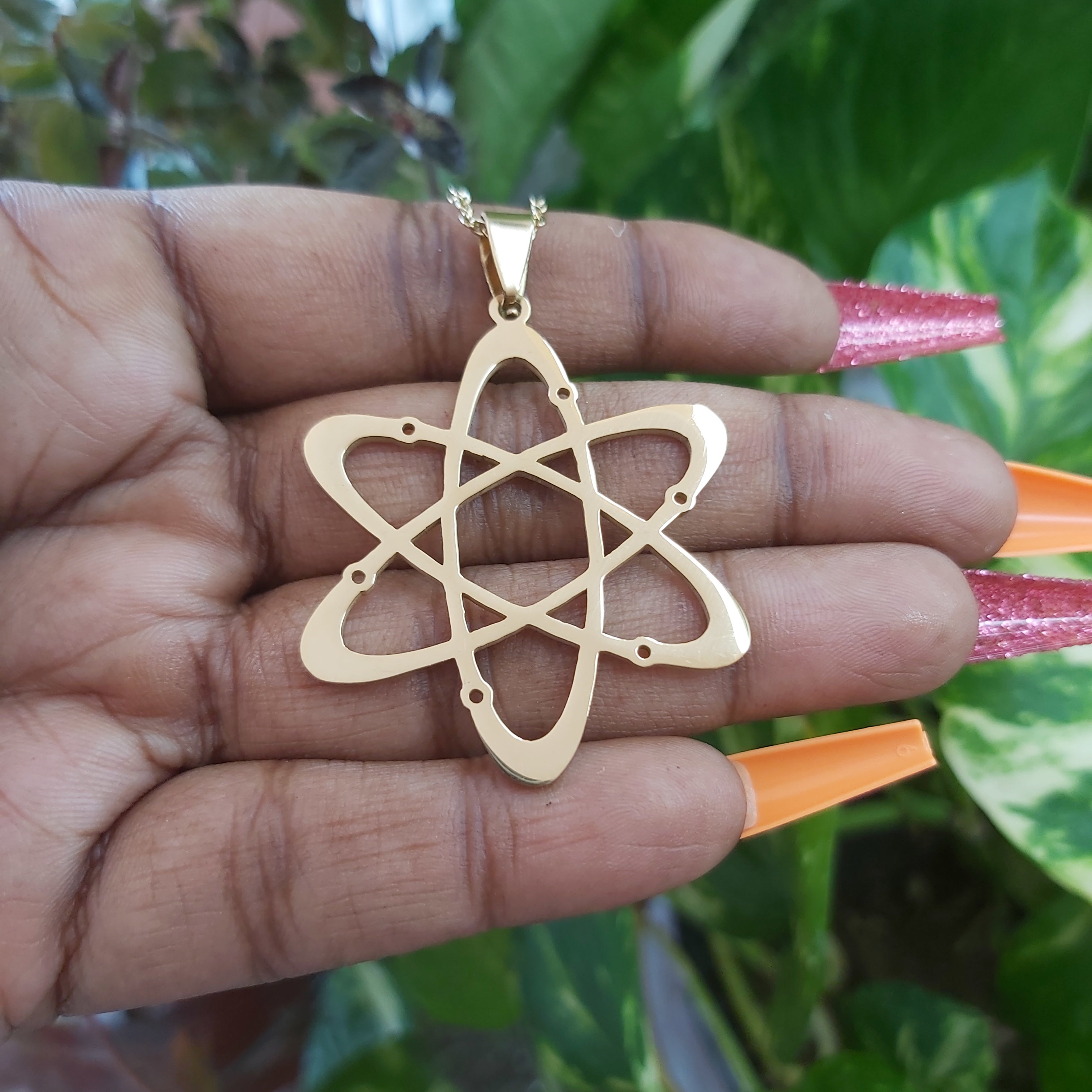 Atom Science Stainless Steel Necklace