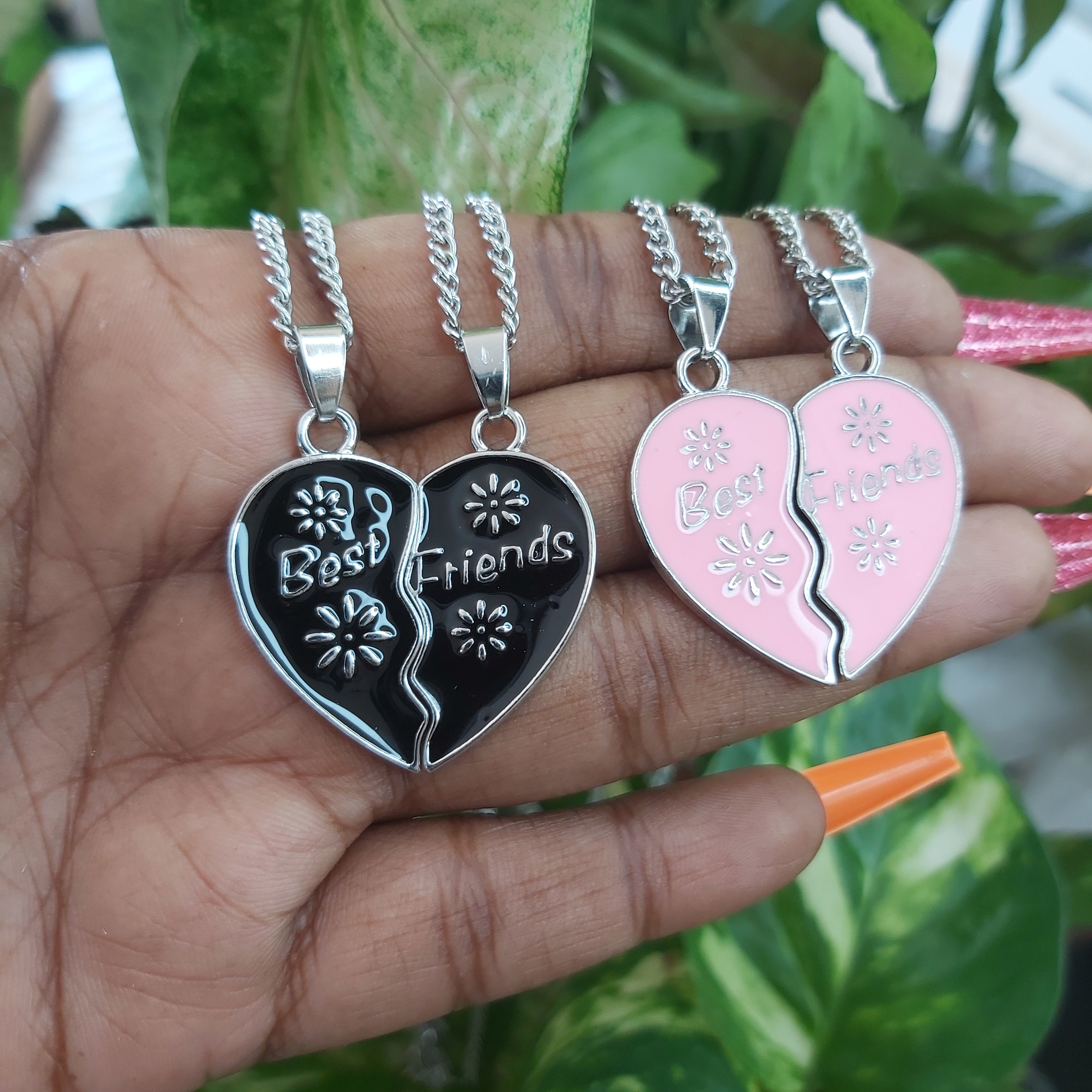 Best Friends / Besties Heart Fashion Necklaces