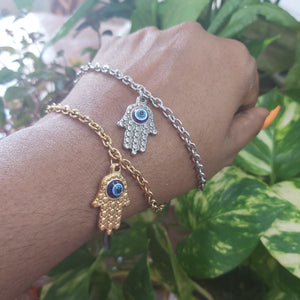 Wing/Rose, Tree of Life, Evil Eye, Shell/Clam, Crown Stainless Steel Bracelets