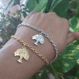 Wing/Rose, Tree of Life, Evil Eye, Shell/Clam, Crown Stainless Steel Bracelets