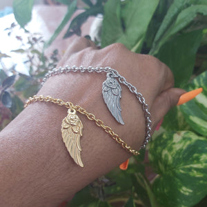 Wing/Rose, Tree of Life, Evil Eye, Shell/Clam, Crown Stainless Steel Bracelets