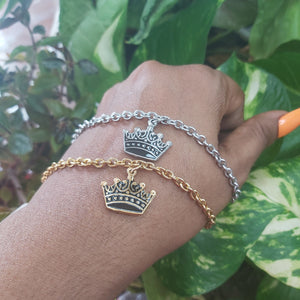 Wing/Rose, Tree of Life, Evil Eye, Shell/Clam, Crown Stainless Steel Bracelets
