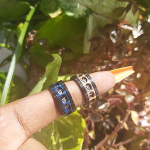 Rotating/Spinner Numeral Stainless Steel Ring