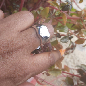 Heart Plain Stainless Steel Ring