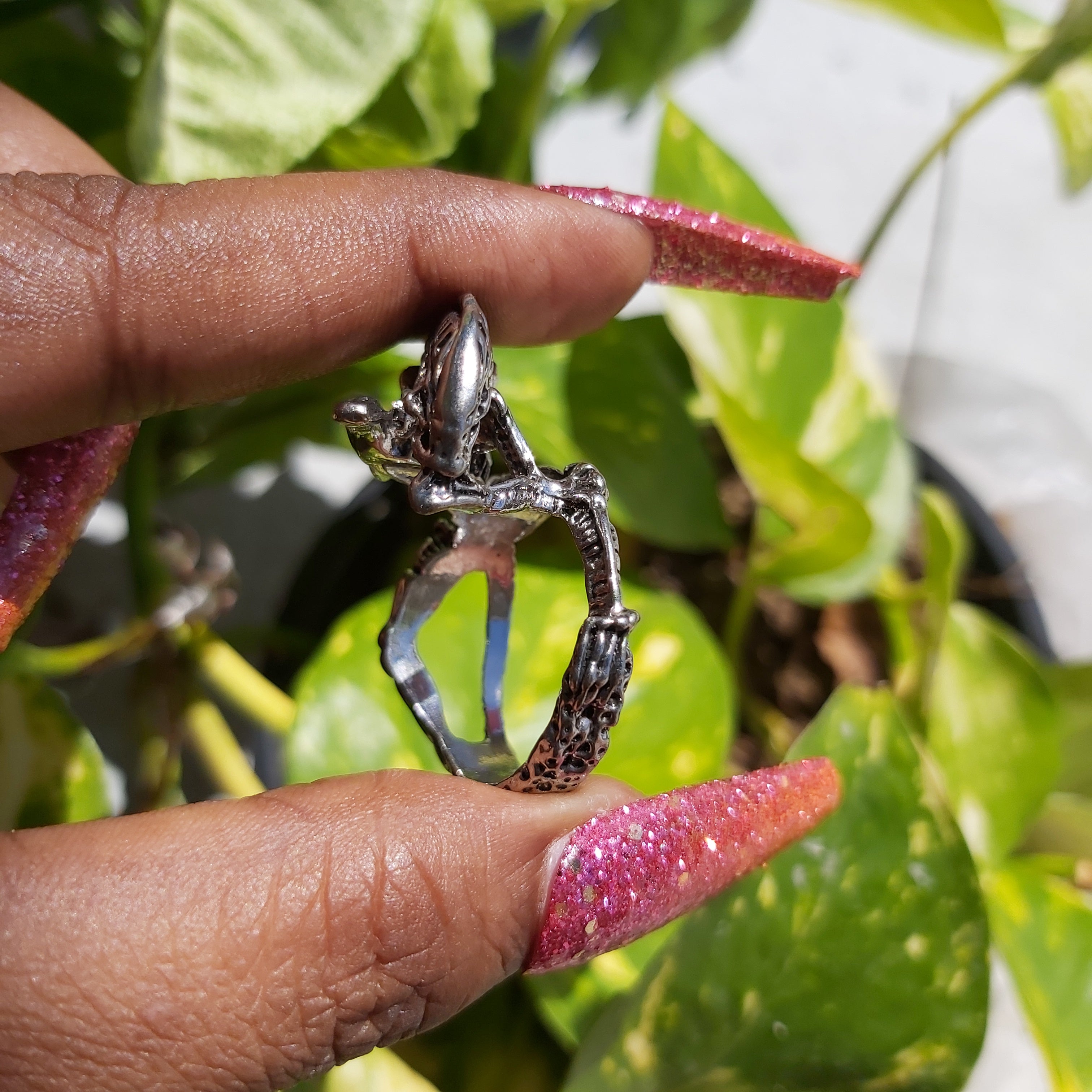 Punk Alien Stainless Steel Ring