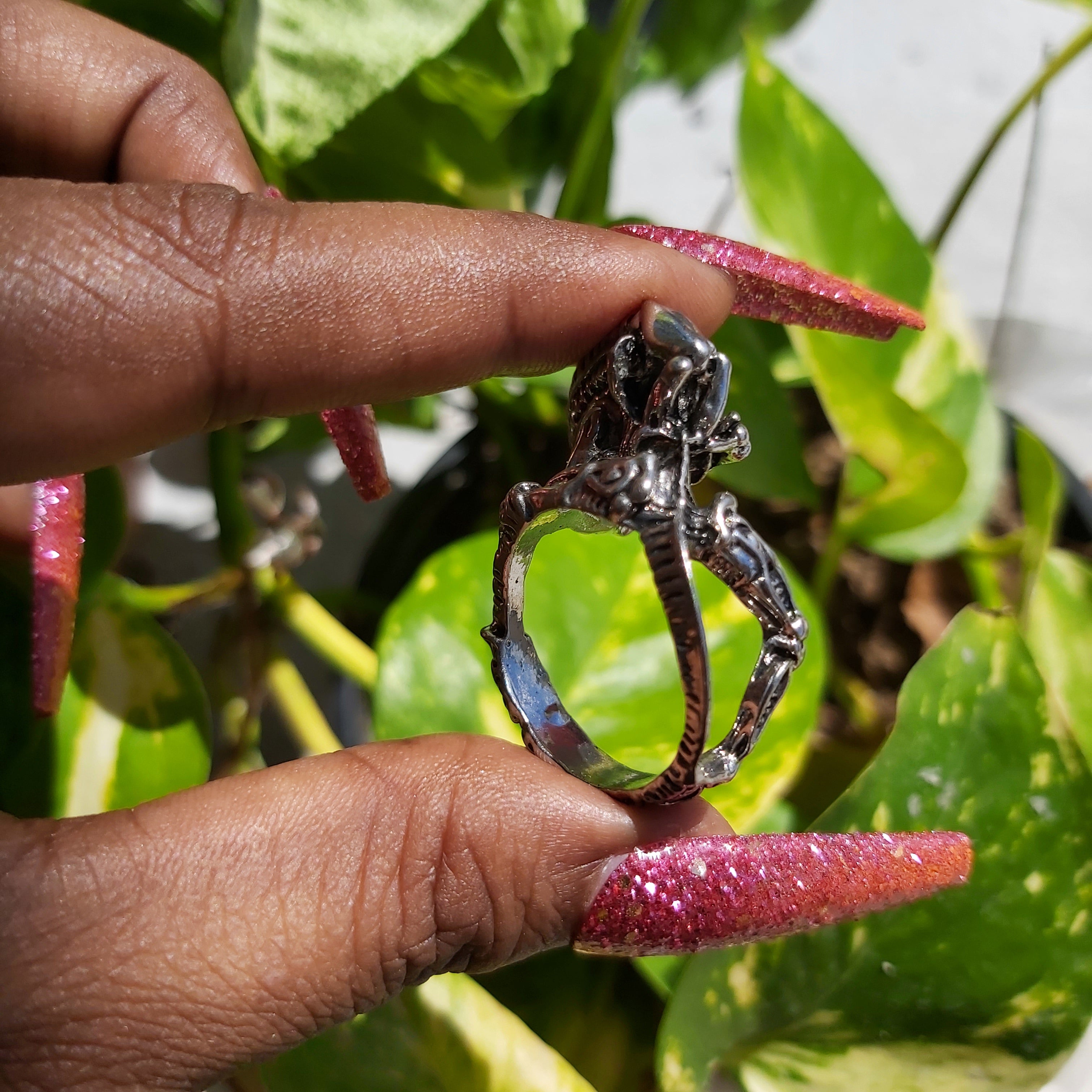 Punk Alien Stainless Steel Ring