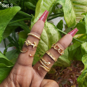 Multi Pcs Fashion Ring Set