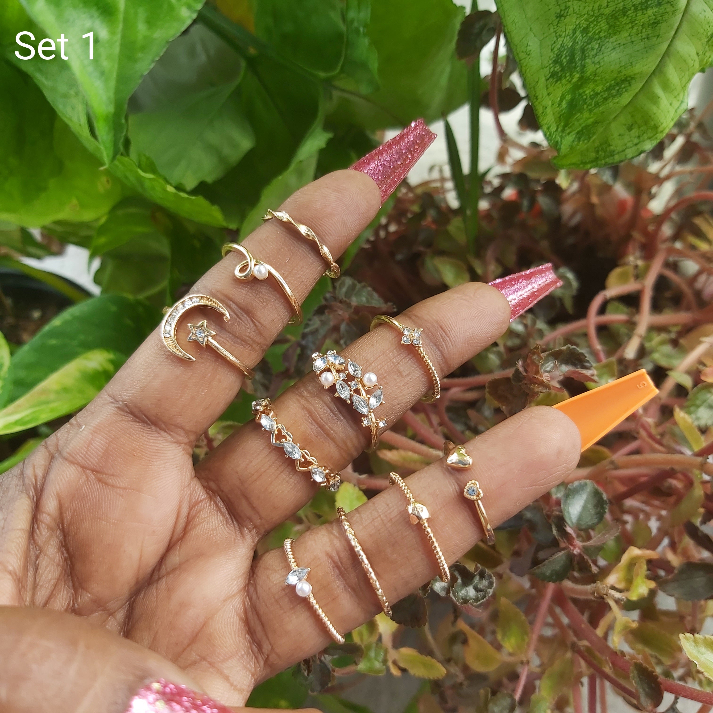 Multi Pcs Fashion Ring Set