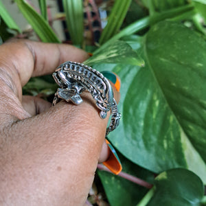 Punk Alien Stainless Steel Ring