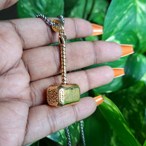 Thor's Hammer Stainless Steel Necklace
