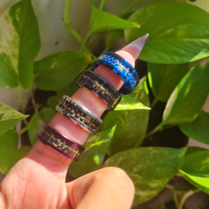 Heart Beat Pulse Stainless Steel 8mm Ring