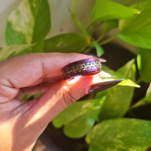 Heart Beat Pulse Stainless Steel 8mm Ring
