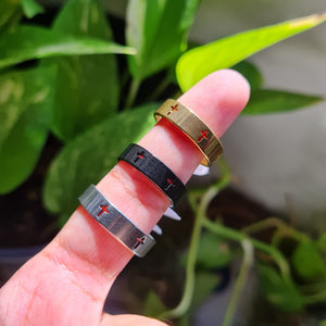 Cross Religious Hollow Stainless Steel Ring